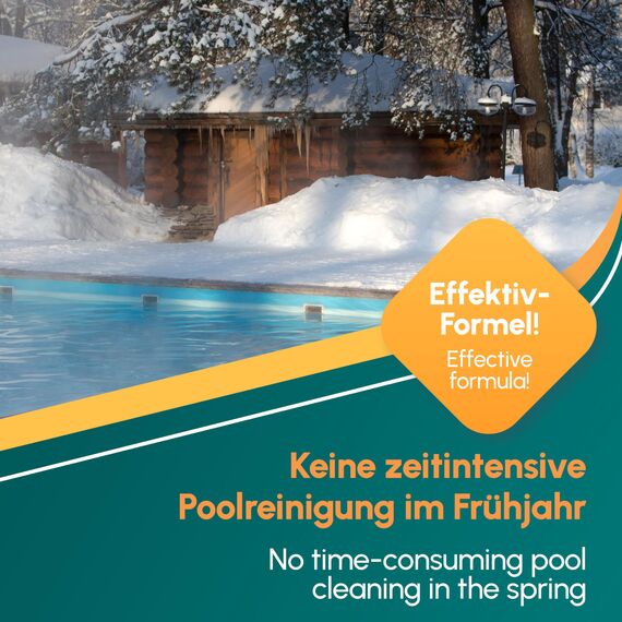 INOX® Pool Wintermittel 2 x 10L | Hochwertiges Pool Überwinterungsmittel & Algizid für Pool | Effektives Wintermittel für Poolpflege im Winter