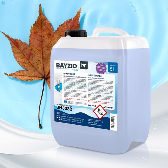 Höfer Chemie 1 x 5 L Pool Wintermittel - BAYZID Winterfit Überwinterungskonzentrat, Flüssigkeit, für Schwimmbad und Pool von Höfer Chemie