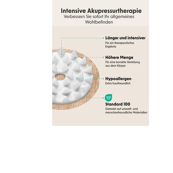 LifeGoods ECO Akupressurmatte Mit Kissen - Akkupressmatte - Akkupressurmatte+ - Akupressur Matte - Akupunktur Matte - Massagematte - Rücken - Stachelmatte - Fakirmatte - Nagelmatte - Acupressure Mat