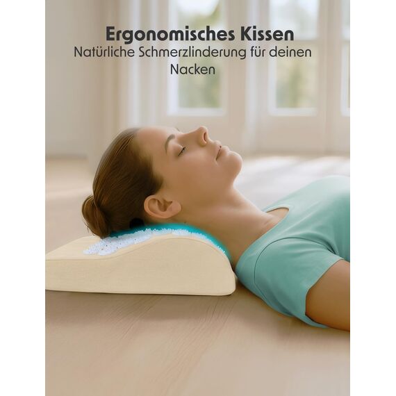 LifeGoods Akupressurmatte XL Mit Kissen - Akkupressmatte - Akkupressurmatte+ - Akupressur Matte - Akupunktur Matte - Massagematte - Rücken - Stachelmatte - Fakirmatte - Nagelmatte - Acupressure Mat