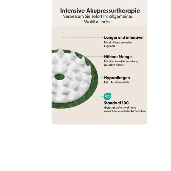LifeGoods ECO Akupressurmatte Mit Kissen - Akkupressmatte - Akkupressurmatte+ - Akupressur Matte - Akupunktur Matte - Massagematte - Rücken - Stachelmatte - Fakirmatte - Nagelmatte - Acupressure Mat