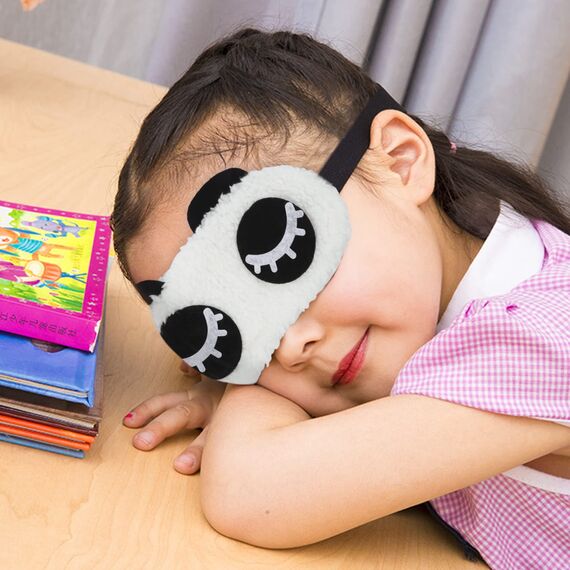 4 Schlafmaske Kinder, 3D Augenmaske Kinder Ultraweich Schlafmaske, Atmungsaktiv Schlafbrillen für Kinder Mädchen Frauen Erwachsene