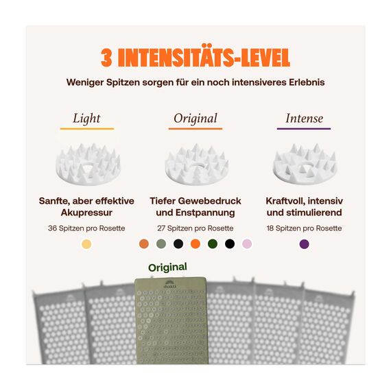 ShaktiMat [Das Original seit 2007] Akupressurmatte zur Entspannung für Rücken, Nacken, Füße, Ethische Handarbeit, GOTS-zertifizierte Bio-Baumwolle Lösen innerer Verspannungen, Salbeigrün