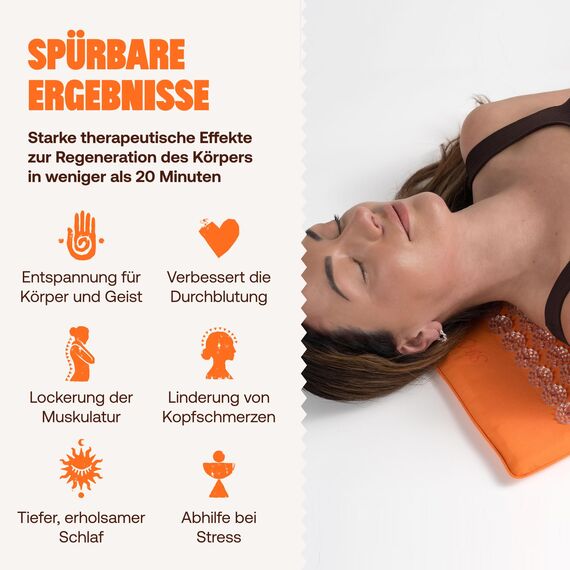 ShaktiMat [Das Original seit 2007] Akupressurmatte zur Entspannung für Rücken, Nacken, Füße, Ethische Handarbeit, GOTS-zertifizierte Bio-Baumwolle Lösen innerer Verspannungen, Salbeigrün