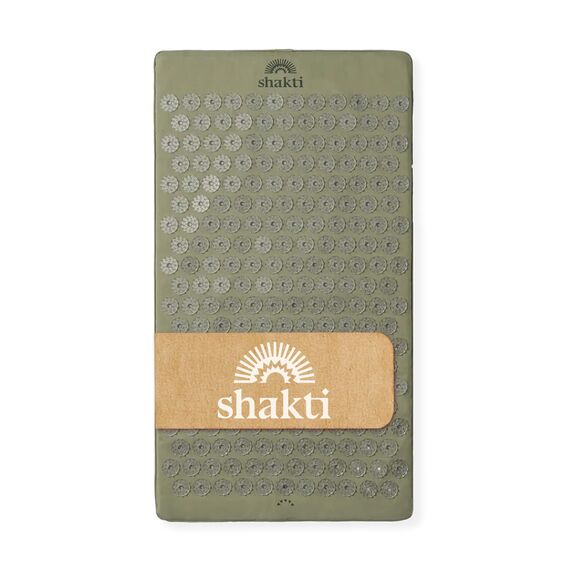 ShaktiMat [Das Original seit 2007] Akupressurmatte zur Entspannung für Rücken, Nacken, Füße, Ethische Handarbeit, GOTS-zertifizierte Bio-Baumwolle Lösen innerer Verspannungen, Salbeigrün
