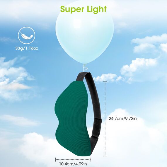 Schlafmaske für Seitenschläfer, Laitver 2025 Aktualisiertes Design 3D Lichtblockierend Augenmaske Frauen & Herren, Bequem & Atmungsaktive Druckfrei Schlafbrille mit Verstellbar Gummiband, Marineblau