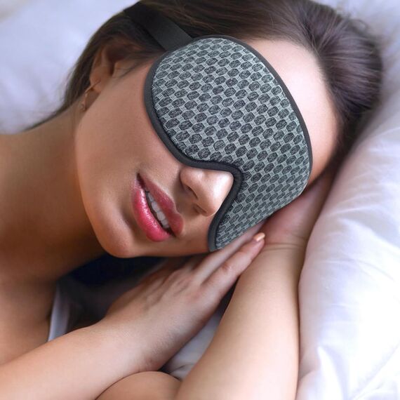 liuchanghe 3D Schlafmaske für Seitenschläfer, Augenmaske für Frauen & Herren, 100% Lichtblockierend & Atmungsaktiv, geeignet für Reise-Yoga