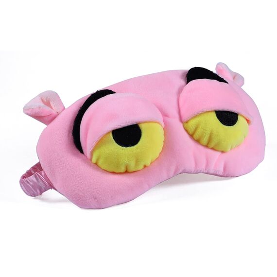 Apanphy® Augenmaske Schlaf, Flusen Karikatur Frosch Augen Maske Schlafen Lustige Neuheit Augen Abdeckung Eyeshade Schlaf Reise Maske (Rosa)