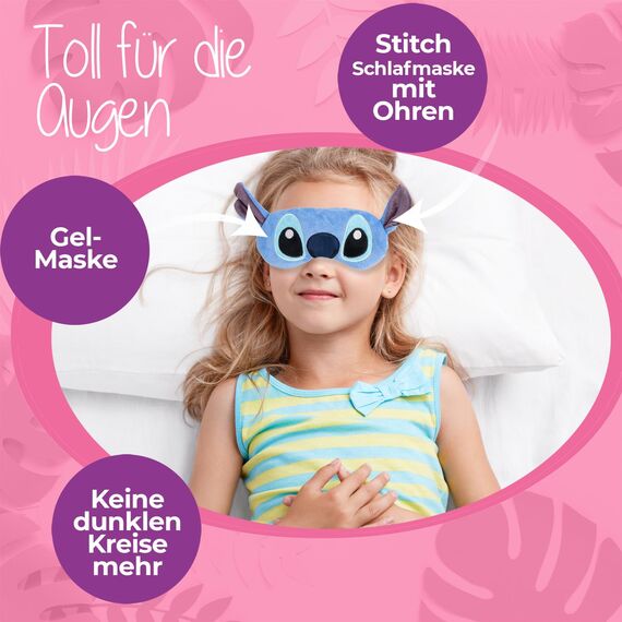 Stitch Maske & Gesichtsmaske – Stitch Schlafmaske & Beauty Accessoires – Stitch Sachen & Merchandise – Lilo und Stitch Geschenke Erwachsene – Geschenk für Damen – Stich Artikel & Accessoires