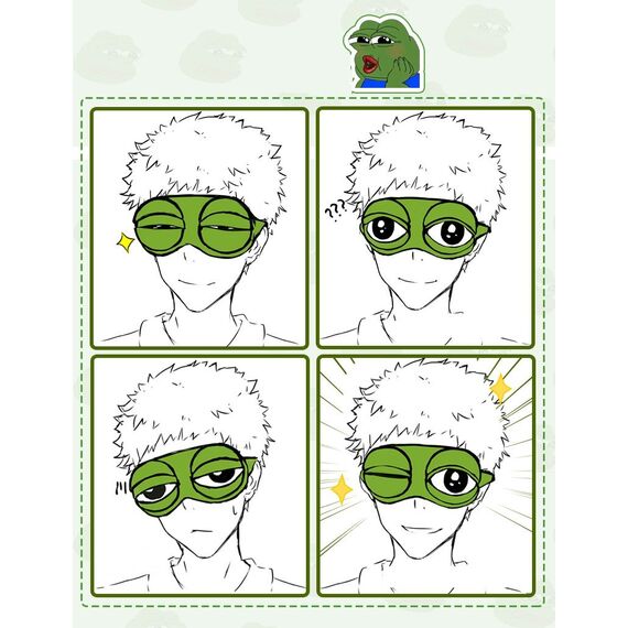 Apanphy® Augenmaske, Flusen Karikatur Frosch Schlafen Lustige Neuheit Augen Abdeckung Eyeshade Reise Maske (Grün)
