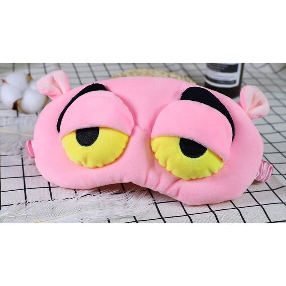 Apanphy® Augenmaske Schlaf, Flusen Karikatur Frosch Augen Maske Schlafen Lustige Neuheit Augen Abdeckung Eyeshade Schlaf Reise Maske (Rosa)