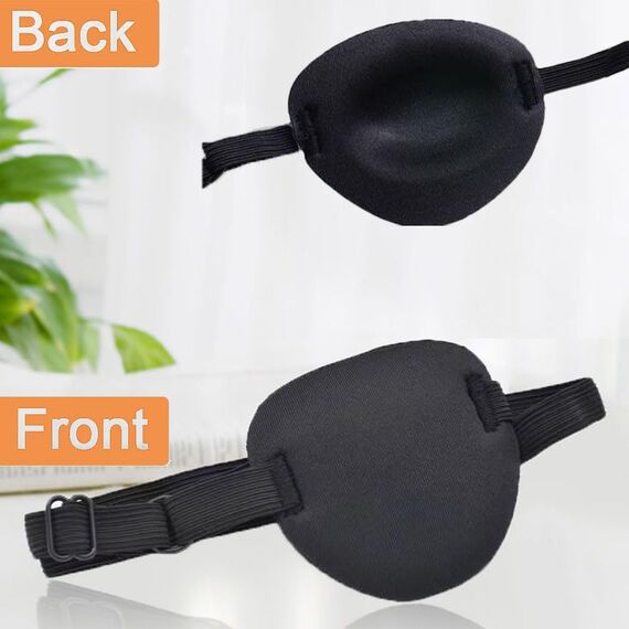 2 Stück Augenklappen Augenklappe für Erwachsene und Kinder bequeme Augenklappen Verstellbare Augenklappe für Linke Oder Rechte Augen Amblyopie Erholungsphase Nach