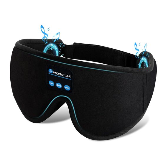 Schlafmaske mit Bluetooth-Kopfhörern, 3D-Schlafmaske, kabellose Musik-Augenmaske zum Schlafen von Seiten-/Rückenschläfern, Schlafkopfhörer