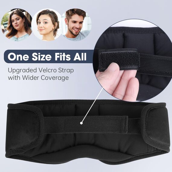 MUSICOZY Schlafmaske mit kopfhörer | 100% Schatten Schlafkopfhörer Bluetooth Augenmaske für Reisen,erholsamen| Bluetooth 5.4 Schlaf Kopfhörer – Geschenk für Männer & Frauen