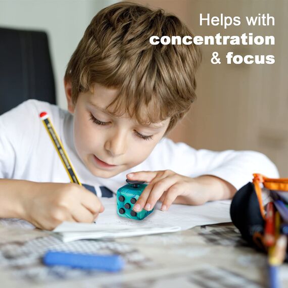 Yetech Grün Anti-Stress Würfel Spielzeug,Anti-Estrees Würfel mit 6 Seiten Funktion,für Kinder und Erwachsene Stressaubbau bei Nervösität