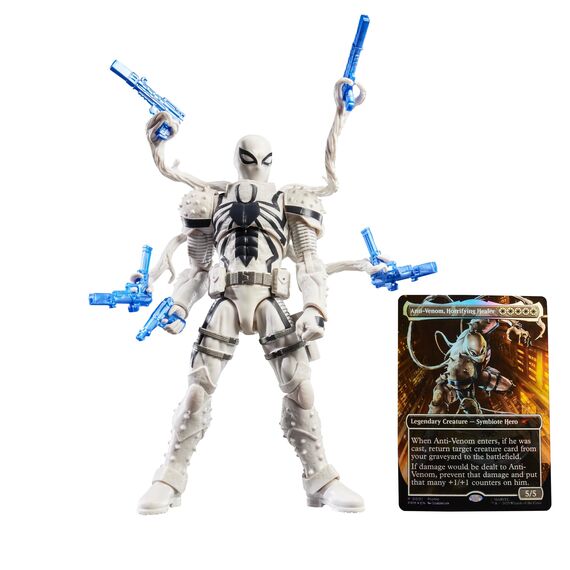 Hasbro Marvel Legends Series Magic: The Gathering Agent Anti-Venom, Spider-Man Action-Figur Plus Exklusive Foil Sammelkarte