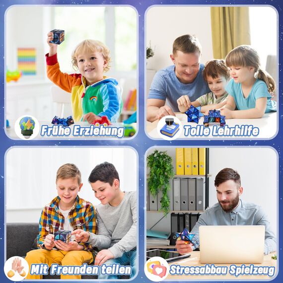 Spielzeug ab 7-8-9-10-11 Jahre Junge: Geschenke für 6-12 Jährige Jungen Mädchen Infinity Cube Zauberwurfel Spiele ab 8 9 10 Jahre Junge Geschenkideen Anti Stress Würfel IQ Puzzle für Kinder Erwachsene