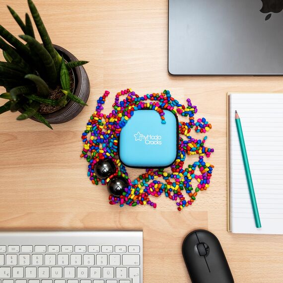 myHodo Crack Magnets Bundle | 2X Extra Starke Magnetkugeln (33mm) & 550+ Bunte Magnetsteine (~6mm) | Magnetspiel Set für ASMR, Stressabbau & Kreativität | Anti-Stress Geschenk | ADHS HIlfsmittel