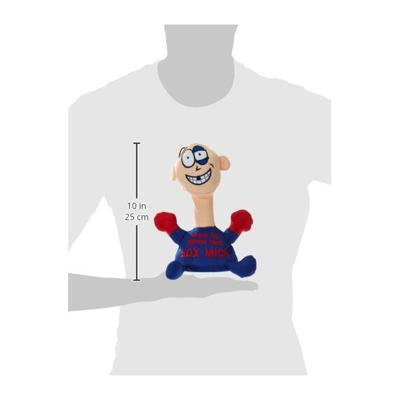 Kögler 75561 - Stoffpuppe Stress - Max mit Aufdruck, Figur mit Saugnäpfen an der Unterseite, ideal zum Abbau von Stress, Wut und Aggressionen, Blauen