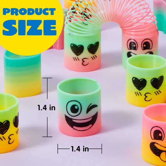 JOYIN 30 Pcs Party Mitgebsel Kindergeburtstag Regenbogen Party Gunst, Mini Kunststoff Spring Spielzeug, Fidget Stress für Karneval Preis Geburtstag Gastgeschenke Kleine Mitbringsel für Kinder