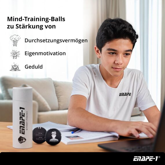 ENAPE Stressball Kinder 3er-Set – Antistressball für ADHS & Konzentration | Mind Training Balls für Jugendliche – Anti Stress Spielzeug & Geschenkidee