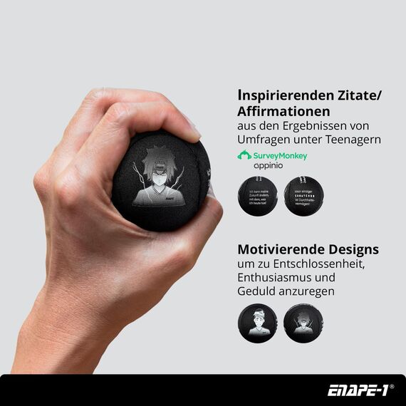 ENAPE Stressball Kinder 3er-Set – Antistressball für ADHS & Konzentration | Mind Training Balls für Jugendliche – Anti Stress Spielzeug & Geschenkidee