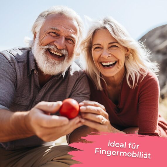 KLEINTOBER Eiförmige Antistressbälle | 3 Stück Griffbälle für Entspannung, als Fingertrainer und für die Motorik, verschiedene Härtegrade | Anti-Stress-Ball