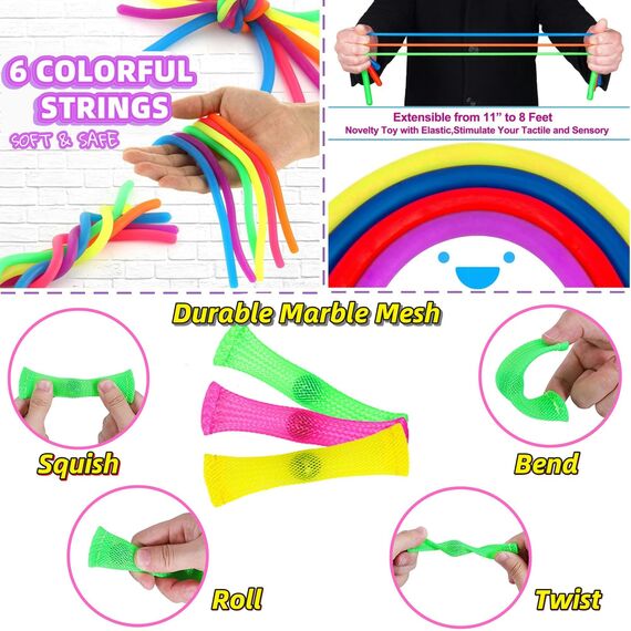 Chennyfun Stressabbau-Set, 30 Pcs Sensory Zappeln Anti-Stress Spielzeug - Infinity Cube Sensorisches Set, Fidget Toys Für Kinder Mit Angstlust, Autismus Und ADHS