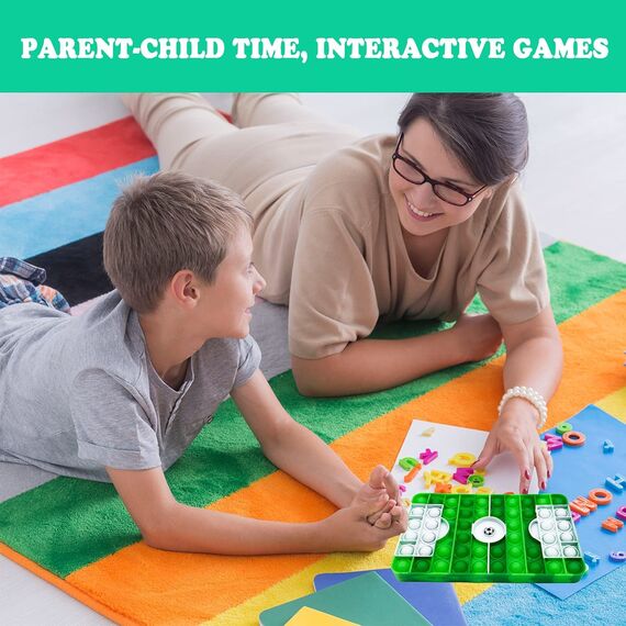 Popit Fußballfeld Fidget Toy Anti Stress Spielzeug für Kinder und Erwachsene Sensorik Bubble Fidget Toy Geeignet für Menschen mit Autismus, ADHS und Angststörungen (Fußballfelder)