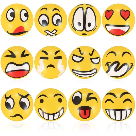 12 Stücke Stressball,Stressball Kinder,Antistress Bälle für Kinder/Erwachsene Mitgebsel KinderGastgeschenke Kindergeburtstag Gastgeschenke Weihnachten