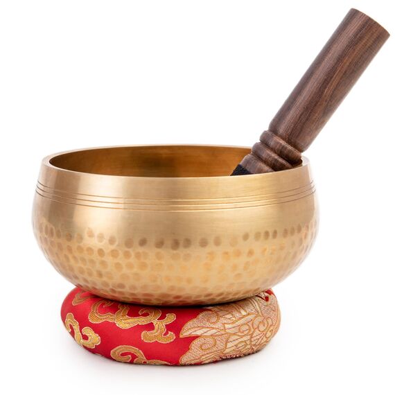 Tibetische Klangschalen Setz – Einfach zu Spielen für Anfänger – Authentische Handarbeit Heilung Meditation Yoga Klang Schüssel - Perfekt Geschenk für Frauen von Himalayan Bazaar (5 Zoll)