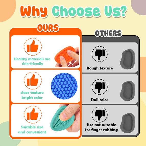 12 Stück Fidget Toys Sensory Stones, Stressabbau Sensorische Stone, Sensorisches Spielzeug Für Stress, Angst, Adhs und Autismus,Stressberuhigendes Spielzeug Für Kinder Erwachsene