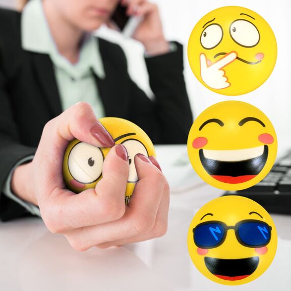 12 Stücke Stressball,Antistressball,Anti Stress Bälle für Kinder/Erwachsene Mitgebsel KinderGastgeschenke Kindergeburtstag Gastgeschenke Weihnachten