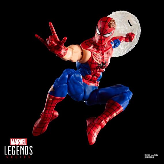 Hasbro Marvel Legends Series Magic: The Gathering Spider-Man mit Kampfspuren, Action-Figur Plus Exklusive Foil Sammelkarte
