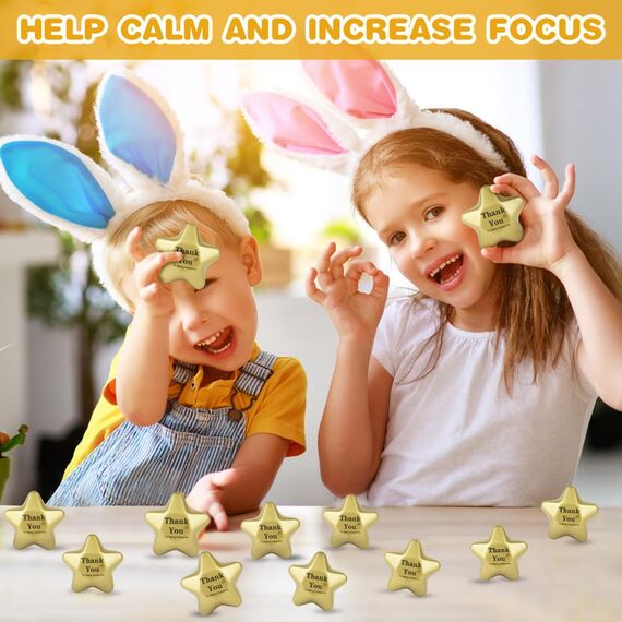 Ainiv 24 Stück Stressbälle Squeeze Ball, Stern Schaum Antistressball für Schule Belohnung Student Party Tasche Füllstoffe, Stressabbau Bälle Spielzeug für Angst Abbauen Beruhigung Kinder Erwachsene