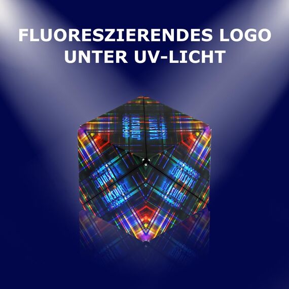 Shashibo Formwechsel-Box – Preisgekrönter, patentierter Zappelwürfel mit 36 Seltenerdmagneten – lässt Sich in über 100 Formen verwandeln (Artist Series - Disco Plaid)