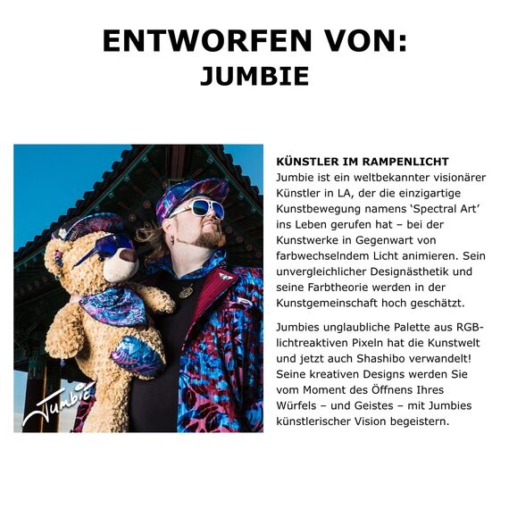 Shashibo Formwechsel-Box – Preisgekrönter, patentierter Zappelwürfel mit 36 Seltenerdmagneten – lässt Sich in über 100 Formen verwandeln (Artist Series - The Chameleon)