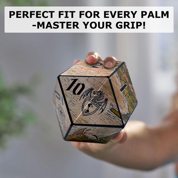 SHASHIBO Dice Paradise – Formveränderungs-Würfel – preisgekrönter, patentierter magnetischer Puzzlewürfel mit 36 Seltenerd-Magneten, Fidget-Würfel verwandelt sich in über 70 Formen (Tales of Ovirnia)