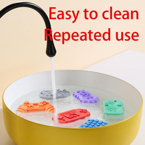 6 Stück Fidget Toys Sensory Stones Sensorik Spielzeug Anti Stress Kinder Sensorisches Spielzeug, Sensory Worry Stone Sensory Toys Stressabbau, Sensory Fidget Toys Autism Toy (6 Stück Tech-Shaped)