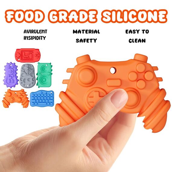 6 Stück Fidget Toys Sensory Stones Sensorik Spielzeug Anti Stress Kinder Sensorisches Spielzeug, Sensory Worry Stone Sensory Toys Stressabbau, Sensory Fidget Toys Autism Toy (6 Stück Tech-Shaped)