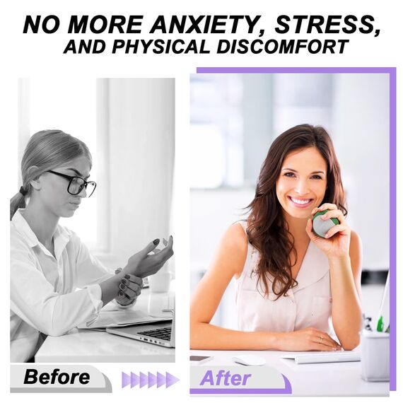 Ryaco Gel Stressball für Erwachsene - Antistressball Mit verschiedenen Stärken und Größen - Anti Stress Bälle für Konzentration - Motivierendes Knetball Spielzeug - Wutball