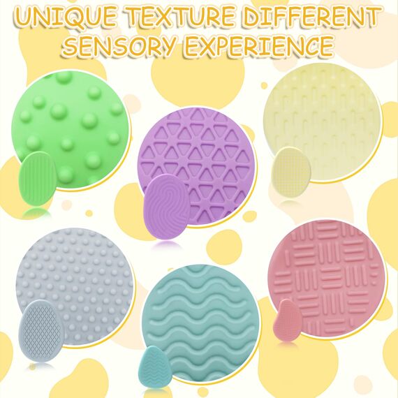 6 Stück Fidget Toys Sensory Stones, Stressabbau Erwachsene Sensorische Stone, Sensorik Spielzeug, Stressberuhigendes Spielzeug für Stress, Angst, Adhs und Autismus