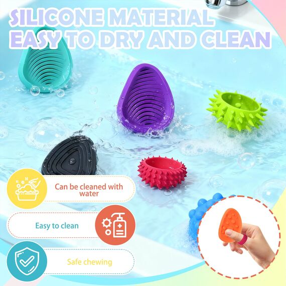 24 Stück Fidget Toys Sensory Stones, Stressabbau Erwachsene Sensorische Stone, Sensorik Spielzeug, Stressberuhigendes Spielzeug für Stress, Angst, Adhs und Autismus