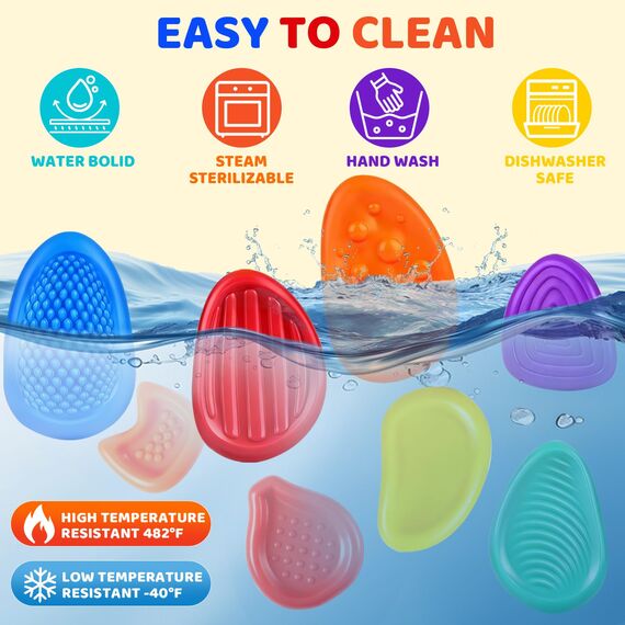 8 Stück Fidget Toys Sensory Stones, Anti Stress Spielzeug Stressabbau Erwachsene Worry Stone Sensory Toys ADHS Autismus Hilfsmittel Schule Geschenk für Konzentration Kinder Reisespiele Beschäftigung