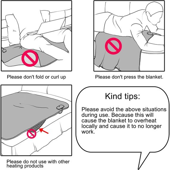 OneAmg Heizdecke mit Abschaltautomatik, 155 x 180cm 10-Stunden-Timer und 6 Heizstufen, Wärmedecke Elektrisch- Mit Digitaler Fernbedienung, Maschinenwaschbar,Heated Blanket Grau