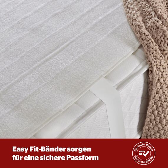 Silentnight Comfort Control Wärmeunterbett 140x150cm | Heizdecke Bett mit 3 Heizstufen, Ultraschnelles, Aufheizen Elastische Bander Waschmaschinen Waschbar | Heizunterlage Bett Heizmatte | 140x150cm