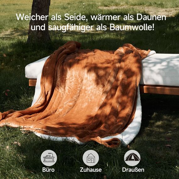 GOTCOZY Heizdecke 150x200 cm - Weicher seidiger Plüsch Wärmedecke Heizdecke 9 Heizstufen und 10 Stunden Auto-Off-Timer Überhitzungsschutz CE-Zertifiziert Kuscheldecke für Bett&Büro Waschbar(Kekse)