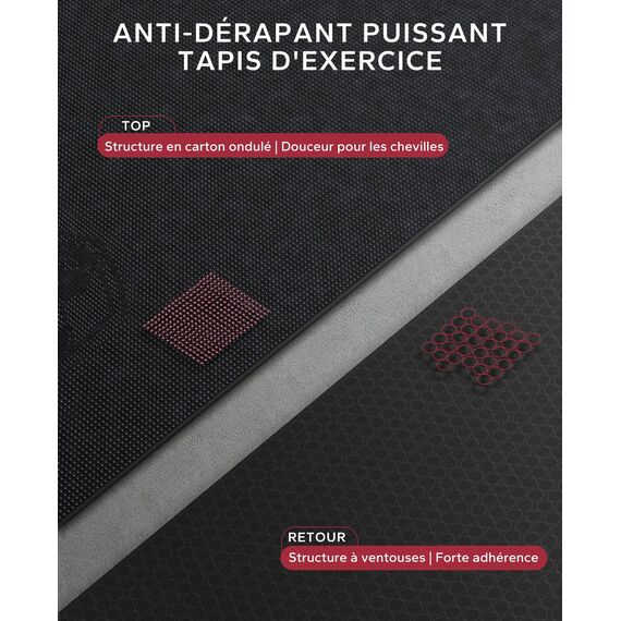 HAPBEAR Extra Groß Breit Sportmatte Fitnessmatte Gymnastikmatte rutschfest-Yogamatte 366 cm x 183 cm x 8 mm Dicke, Hoher Dichte Ultra Haltbar PVC,Trainingsmatten mit Fitnessbänder, Schuhfreundlich-09