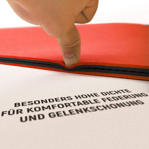 NEOLYMP Yogamatte rutschfest mit Tragegurt und Übungen - leichte Yogamatte dünn, umweltfreundliche Gymnastikmatte, Sportmatte, Turnmatte, Yoga Starter-Set