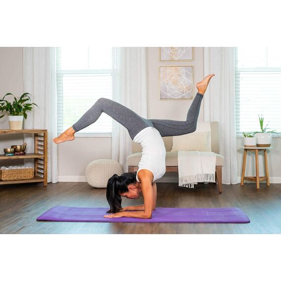 diMio XXL Komfort-Gymnastikmatte Yogamatte in 185x90x1.5cm mit Tragegurt Phtalatfrei + SGS-geprüft (Urban Grey, 185 x 90 x 1.5 cm (XL))